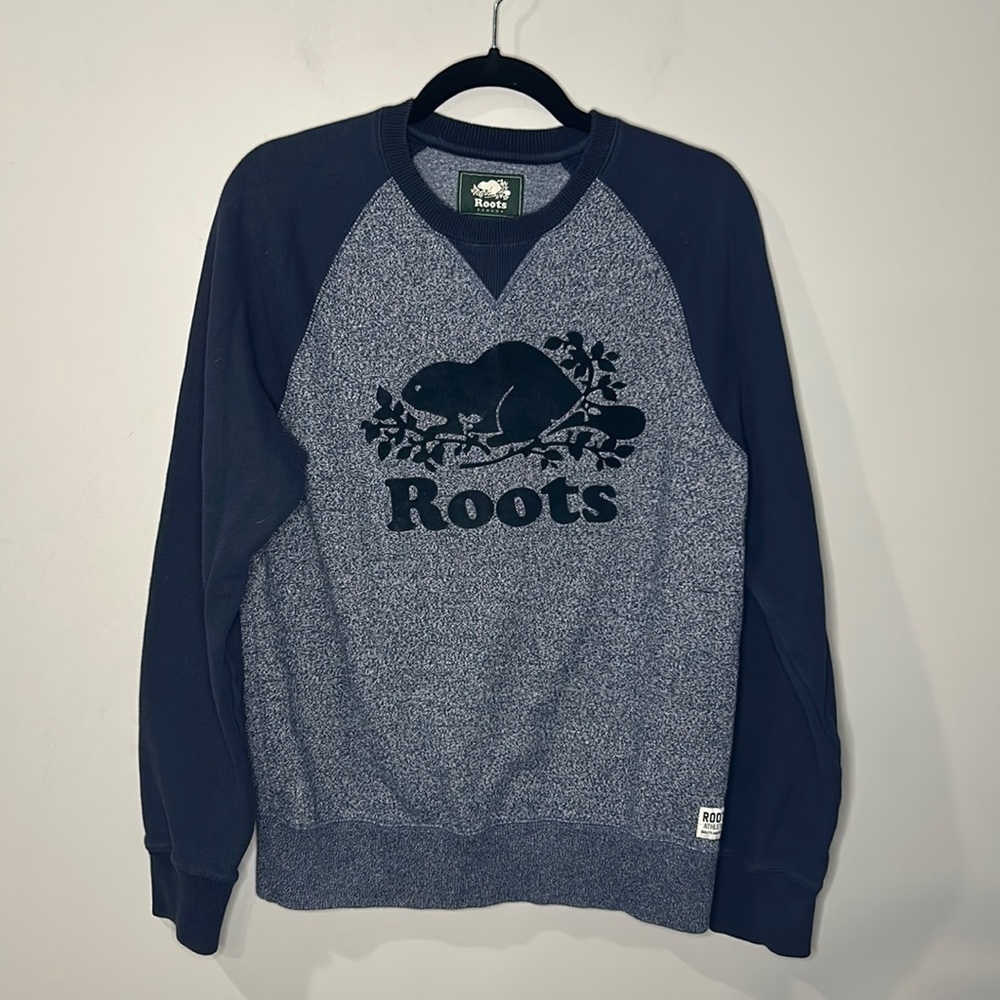 Roots Sweatshirt Blue Size Small